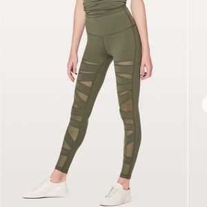 Lululemon Wunder Under Pant Tech Mesh